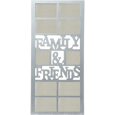 Фоторамка Коллаж Family&Friends серая 10 шт