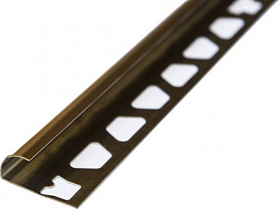 Профиль Eco полукруглый нержавеющая сталь 12 мм 2,7 м медь глянец 