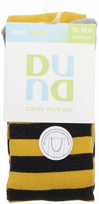 Колготки дитячі унісекс Duna 4935 р.80-86 чорно-жовтий