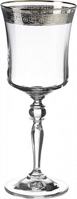 Набір бокалів для вина Classic 300 мл 6 шт. платина Combi