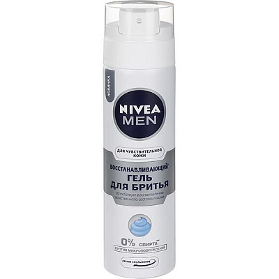 Гель для бритья Nivea MEN Восстанавливающий для чувствительной кожи 200 мл