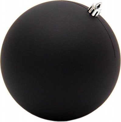Шар пластиковый Девилон d120 однотонный черный матовый