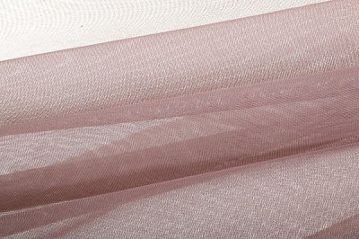 Тканина тюлева 300 см сітка матова рожева