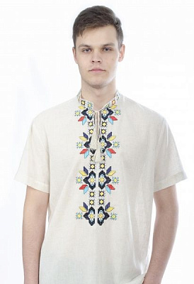 Вышиванка Эдельвика 570-20/08 льняной р. XL 