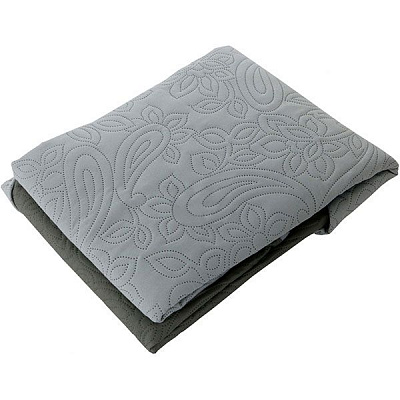 Покривало Underprice двостороннє світло-сірий/сірий 140x220 см