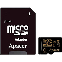 Карта пам'яті Apacer miсroSDHC 32 ГБ Class 10 з SD-адаптером (AP32GMCSH10U1-R) 
