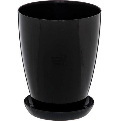 Горщик квітковий Омела 15 см чорний
