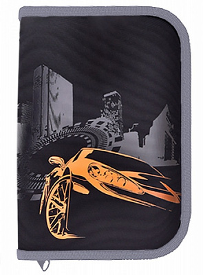 Пенал школьный Urban Car 22410C CLASS черный с рисунком