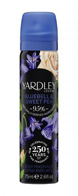 Дезодорант парфумований для жінок Yardley Bluebell & Sweet Pea 75 мл