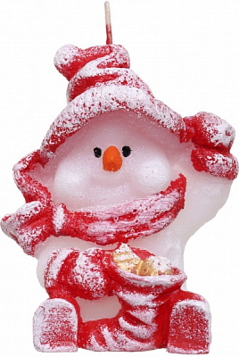 Свічка Сніговик сидячий Pako-If