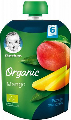 Пюре Gerber Органическое Манго с 6 месяцев 90 г 7613036088145 