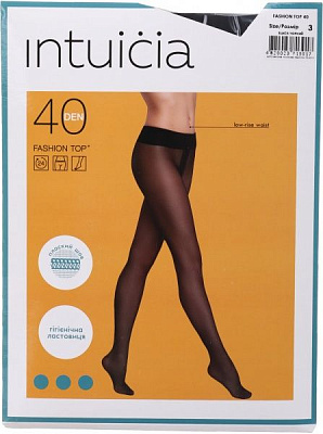 Колготки женские Интуиция Fashion top 40 den р. 3 черный 