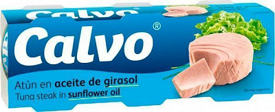 Тунець TM Calvo в соняшниковій олії 3х80 гр