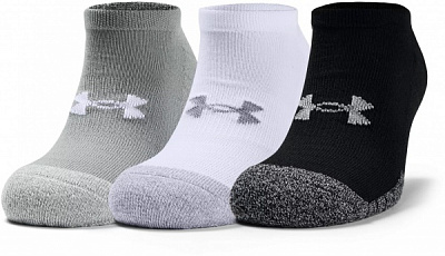 Носки Under Armour Heatgear No Show 1346755-035 р.XL серый/белый/черный 3 шт.