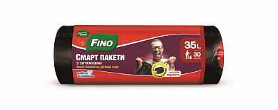 Мішки для сміття із затяжками Fino Міцні міцні 35 л 30 шт.