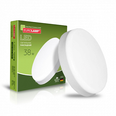 Світильник світлодіодний Eurolamp 38 Вт IP20 білий LED-NLR-38/5