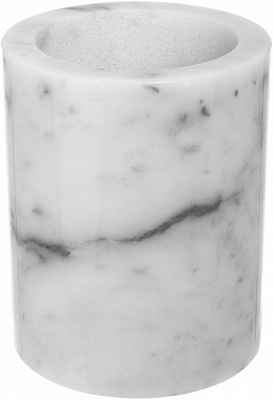 Стакан Sensio Marble 8x8х10 см белый