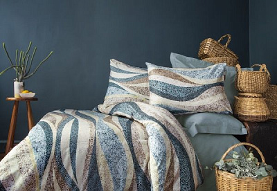 Комплект постільної білизни Todor digital євро різнокольоровий принт