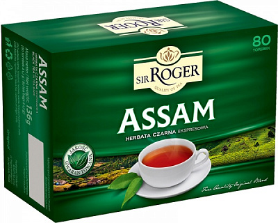 Чай черный Sir Roger Assam 80 шт. 136 г 