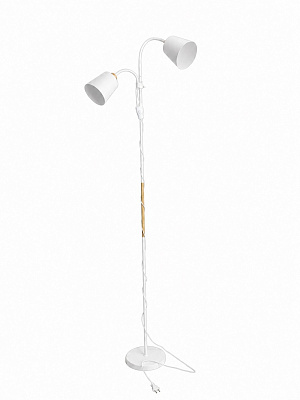Торшер Bergs 40 Вт Е27 белый 1060-FL-2 White