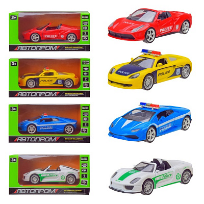 Полицейская машина Автопром в ассортименте 1:32 A3247