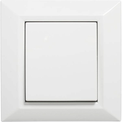 Выключатель одинарный Underprice Vesta белый