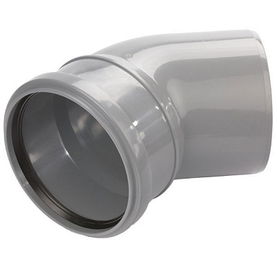 Коліно каналізаційне Armakan ПП 110 мм 45°