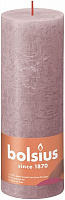 Свеча Рустик столбик SHINE 190/68 розовый Bolsius