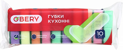 Губка для посуду OBERY Максі 10 шт.