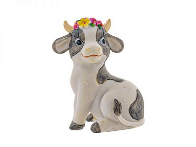 Фігурка декоративна Корівка з квітами 6,5 см 192-107 Lefard