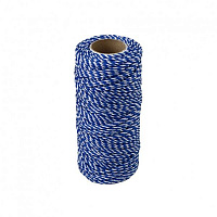 Шнур Радосвіт полипропиленовый плетеная 1,2 мм 80 м бело-синий
