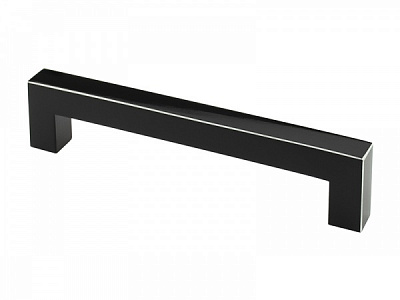 Меблева ручка накладна DC DL 36M/256 BLK/AL 256 мм чорний глянець