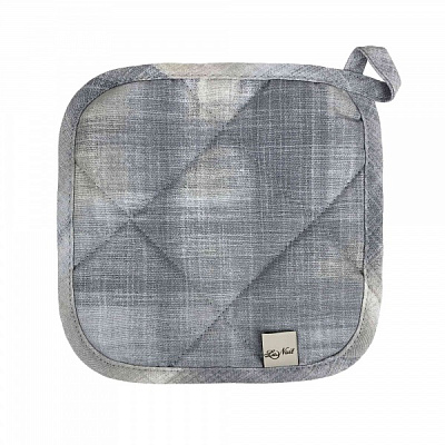 Прихватка Paris Клеточка 20x20 см графит La Nuit 