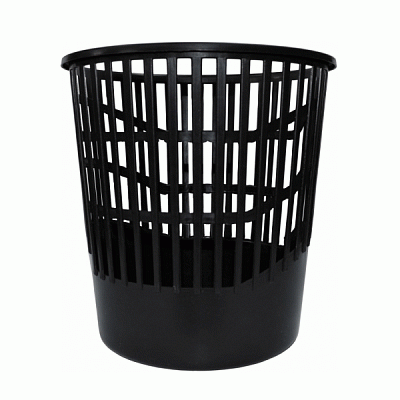 Корзина для бумаги Эталон-С сетчатая черная 10 л 