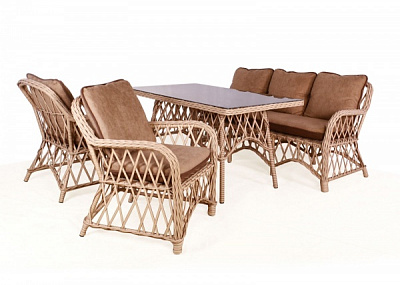 Комплект мебели Марсель прямой коричневый 