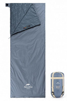 Спальний мішок Naturehike надлегкий Ultralight LW180 NH21MSD09, (15°C), p-p M, блакитний