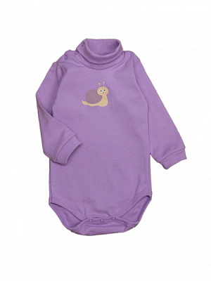Боди-гольф для девочки Luna Kids Улитка р.92 сиреневый 0098 
