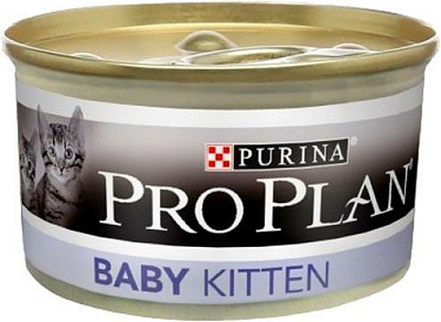 Консерва Purina Pro Plan Baby Kitten мусс с курицей 85 г