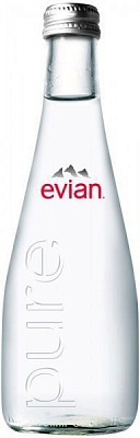 Вода минеральная Evian стекло негазированная 0,33 л 