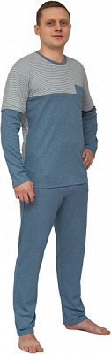 Пижама мужская Roksana №1293/46002 р. 3XL синий 