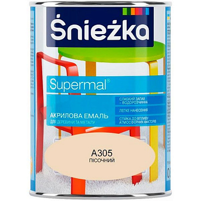 Емаль Sniezka Супермаль пісочна 0.8 л