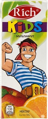 Нектар Rich Мультифруктовий 200 мл