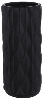 Ваза Knit 12,5х12,5х29 см черная