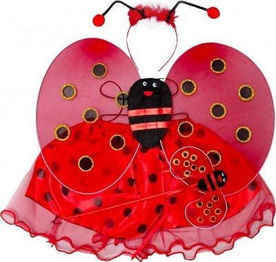 Костюм дитячий карнавальний Божа корівка червоний HLJ170419-10