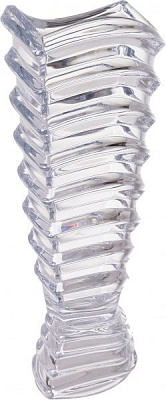 Ваза стеклянная прозрачная на ножке Wave 41.5 см Bohemia