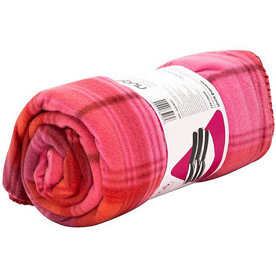 Плед флісовий Underprice Клітинка бордо 150x180 см