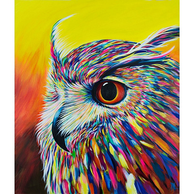 Картина стразами Барвиста сова 30x40 см 954063 Santi