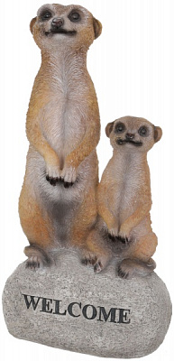 Декоративная фигура Сурикат с малышом 16x9x30 см MG3145400