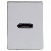 Декоративная накладка PROTECT под сувальдный ключ полированный хром