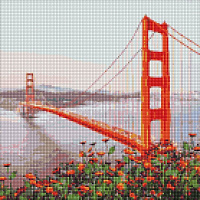 Алмазная мозаика Утренняя Сан-Франциско Идейка 
